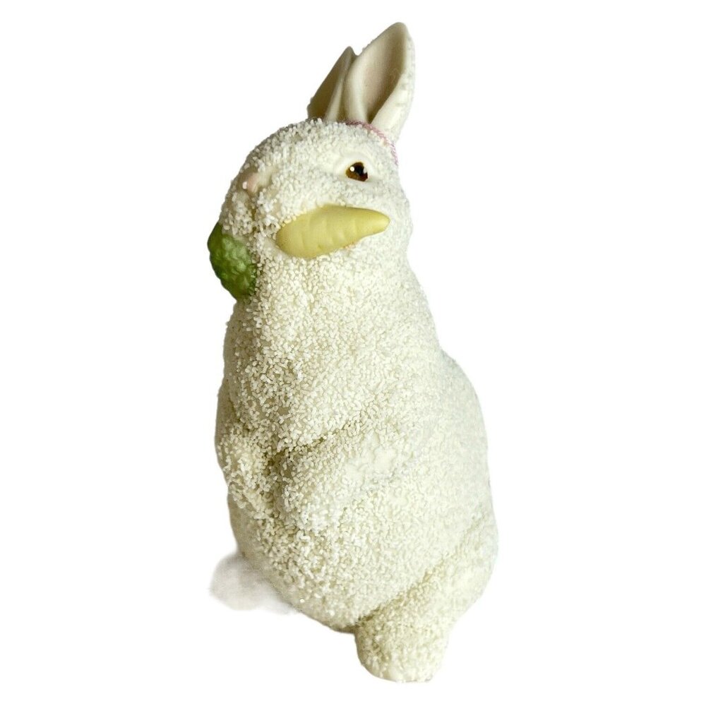 Snowbabies Dept 56 Bunny Rabbit Figurine Easter Carrot Hand Painted 1996 VTG #